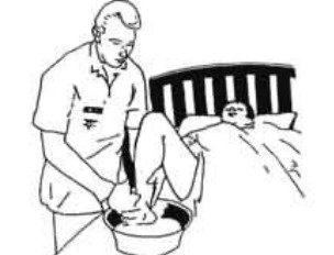 রোগীকে গোসল করাতে সহযোগীতা করা