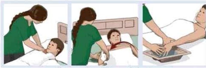 রোগীকে গোসল করাতে সহযোগীতা করা