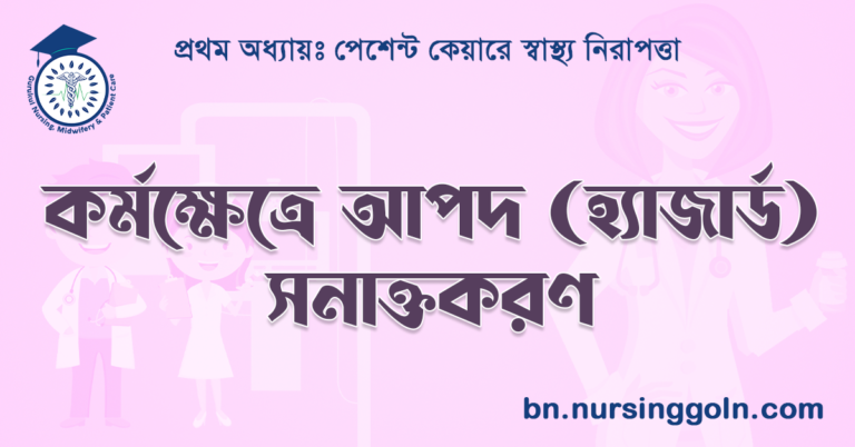  কর্মক্ষেত্রে আপদ (হ্যাজার্ড) সনাক্তকরণ