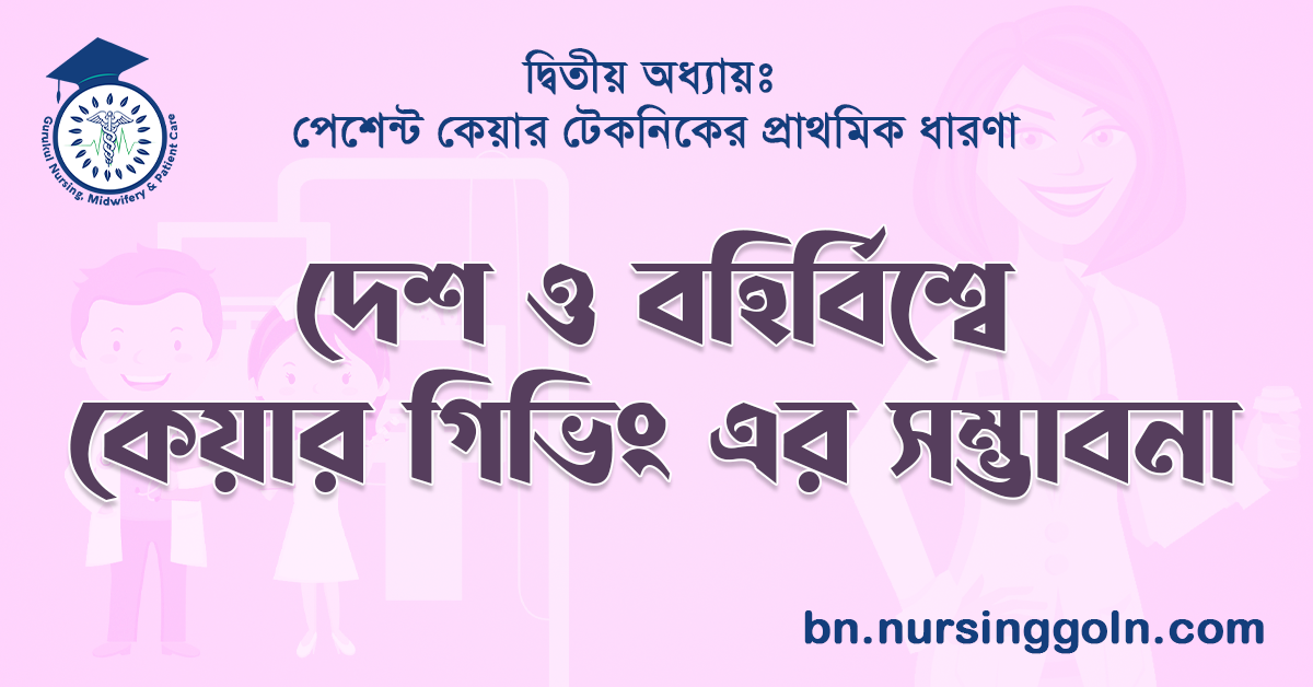 দেশ ও বহির্বিশ্বে কেয়ার গিভিং এর সম্ভাবনা