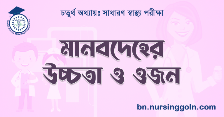 মানবদেহের উচ্চতা ও ওজন পরিমাপ করা