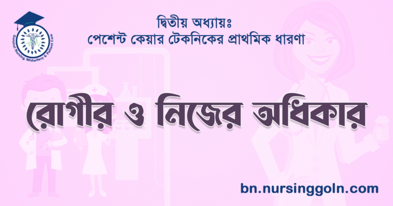 রোগীর ও নিজের অধিকার