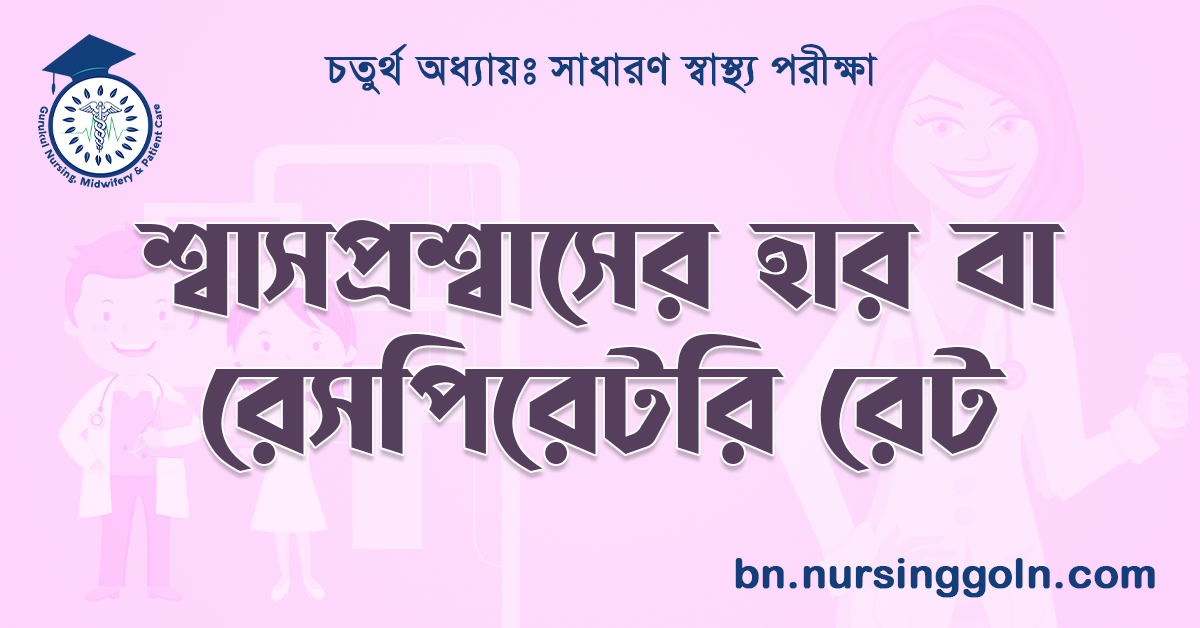 শ্বাসপ্রশ্বাসের হার বা রেসপিরেটরি রেট 