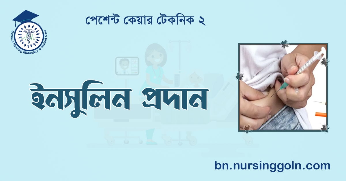 ইনসুলিন প্রদান